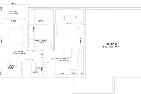 2+1 Lägenhet i Aksu, Antalya, Turkiet Nr. 220760 - 26