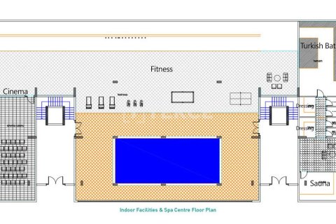 آپارتمان در  Alanya ، ترکیه 2 خوابه ، 130 متر مربع.  شماره 90634 - 30