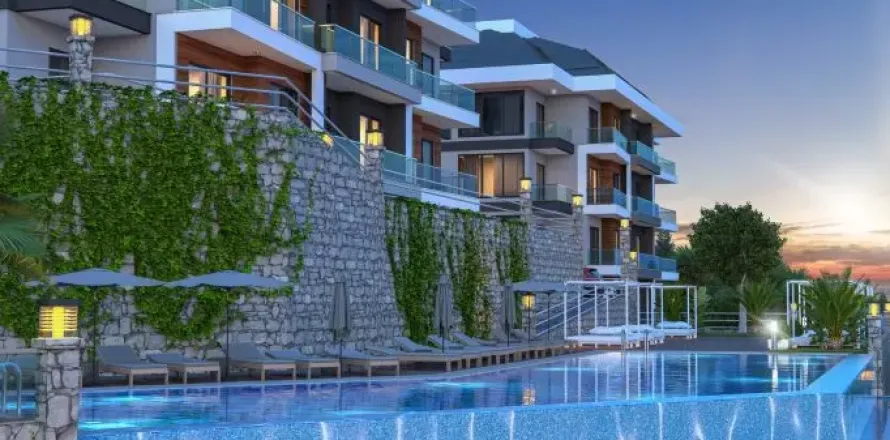 Квартира  1+1 в Каргыджаке, Аланья, Анталья, Турция №223036