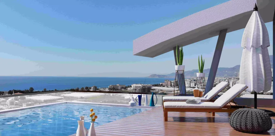 آپارتمان در Kargicak،  Alanya ، ترکیه 1 خوابه ، 60 متر مربع.  شماره 223050