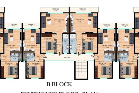 Penthouse for sale in Girne, Northern Cyprus, 1 bedroom, 102m2, No. 215175 – photo 23