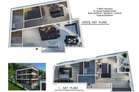 2+1 Wohnung in Alanya, Antalya, Türkei Nr. 215176 - 15