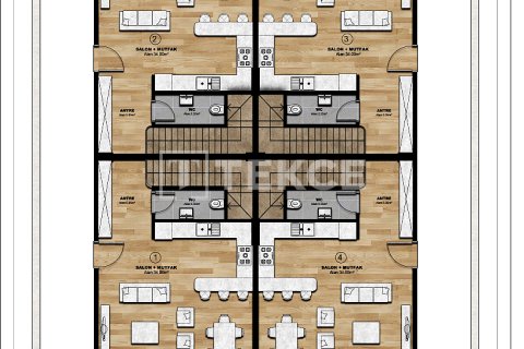 ویلا در  Bursa ، ترکیه 3 خوابه ، 160 متر مربع.  شماره 215174 - 30