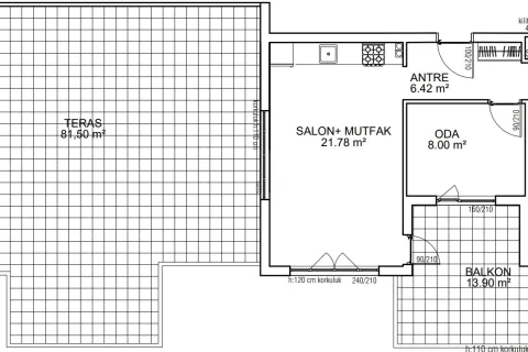 2+1 Lägenhet  i Aksu, Antalya, Turkiet Nr. 220406 - 29