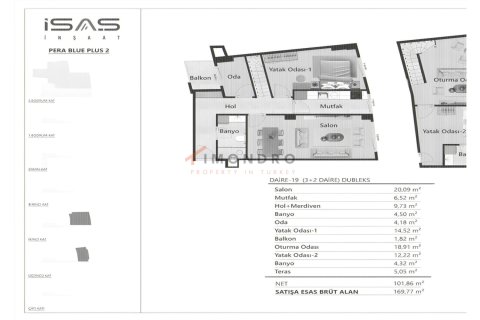 Apartment for sale in Beyoglu, Istanbul, Turkey, 2 bedrooms, 107m2, No. 221180 – photo 22