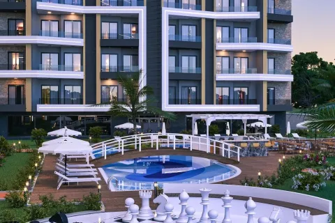 آپارتمان در  Alanya ، ترکیه 1 خوابه ، 50.5 متر مربع.  شماره 223494 - 2