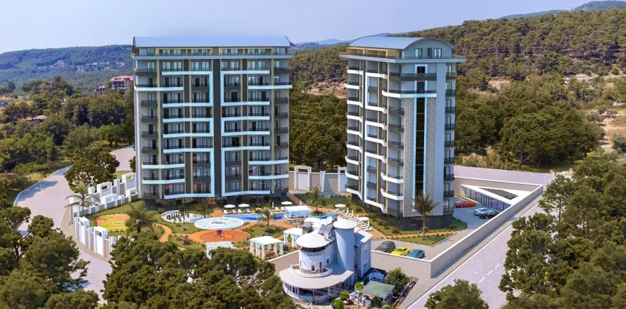 آپارتمان در  Alanya ، ترکیه 1 خوابه ، 50.5 متر مربع.  شماره 223494