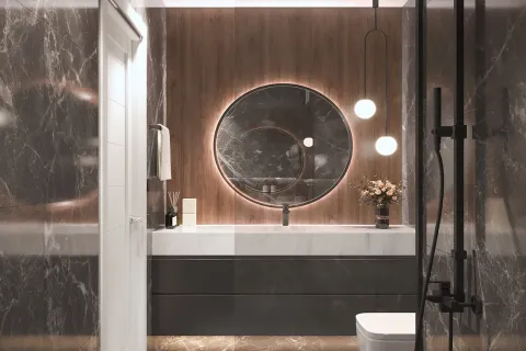 آپارتمان در  Alanya ، ترکیه 1 خوابه ، 50.5 متر مربع.  شماره 223494 - 9