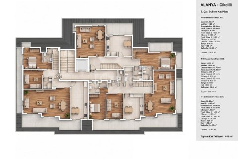 1+1 Wohnung in Alanya, Antalya, Türkei Nr. 238080 - 17