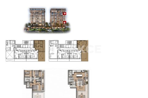 1+1 Wohnung in Alanya, Antalya, Türkei Nr. 238076 - 13