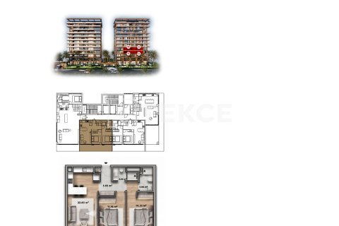 1+1 Wohnung in Alanya, Antalya, Türkei Nr. 238076 - 19
