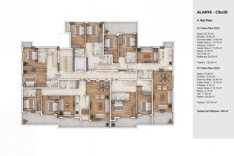 2+1 Wohnung in Alanya, Antalya, Türkei Nr. 238081 - 15