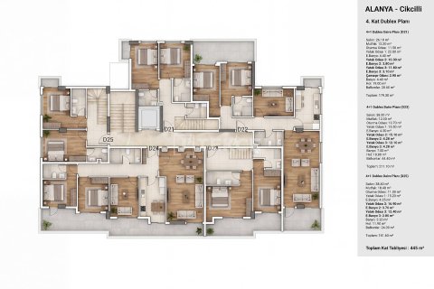 2+1 Wohnung in Alanya, Antalya, Türkei Nr. 238081 - 16