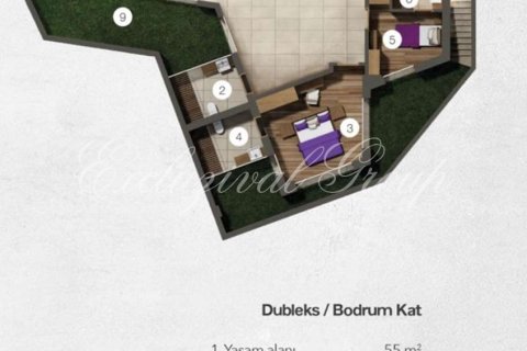 4+1 Leilighet  i Bodrum, Mugla, Tyrkia Nr. 223195 - 22