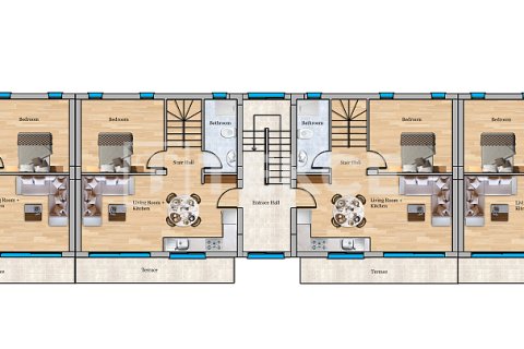 آپارتمان در  Famagusta ، ترکیه 50 متر مربع.  شماره 215105 - 28