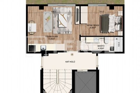 1+1 Lägenhet  i istanbul, Turkiet Nr. 227301 - 11