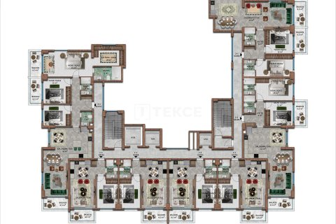 Dubleks daire  3+1  Alanya, Antalya, Türkiye №224515 - 21