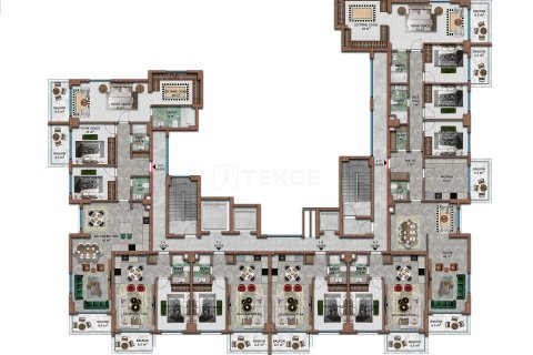Dubleks daire  3+1  Alanya, Antalya, Türkiye №224515 - 22