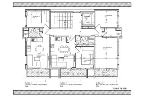 Продажа квартиры  в Кестеле, Анталье, Турция 1+1, 55м2, №229166 – фото 21