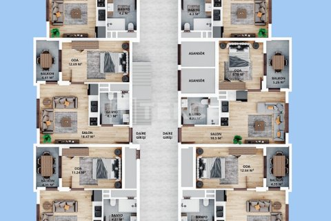2+1 Lägenhet  i Trabzon, Turkiet Nr. 226792 - 3