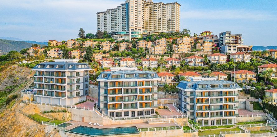 1+1 Lägenhet  i Alanya, Antalya, Turkiet Nr. 44341