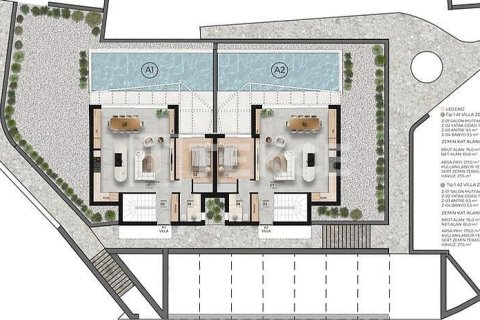 3+1 Villa  i Bodrum, Mugla, Tyrkia Nr. 224428 - 20