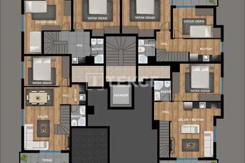 3+1 Takvåning  i Antalya, Turkiet Nr. 224429 - 11