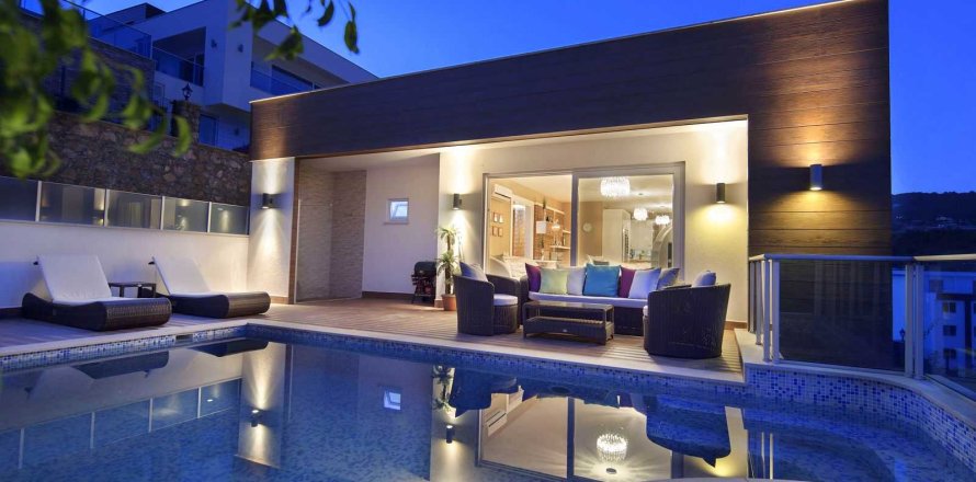 4+1 Villa  i Alanya, Antalya, Tyrkiet Nr. 233883