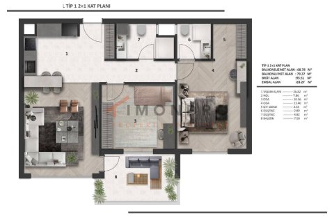 Daire 2+1 Aksu, Antalya, Türkiye №214976 - 13