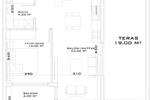 Apartment for sale  in Aksu, Antalya, Turkey, 1 bedroom, 109m2, No. 220740 – photo 26