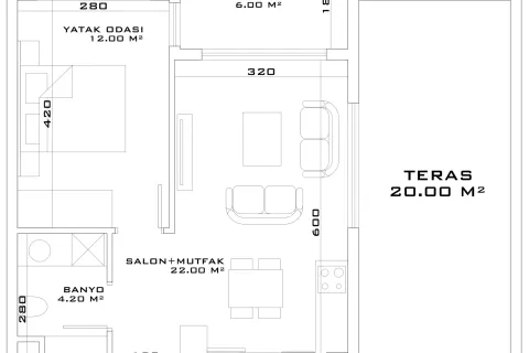 Продажа квартиры в Аксу, Анталье, Турция 1+1, 110м2, №220745 – фото 26