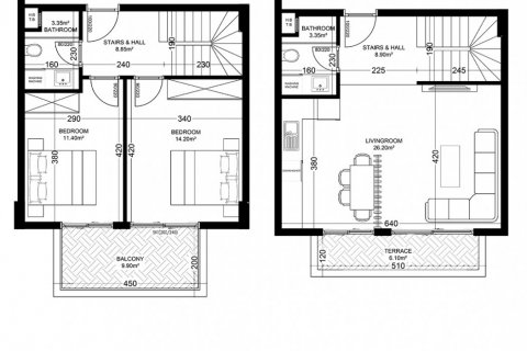 2+1 Penthouse i Yekta Golden Valley, Oba, Antalya, Tyrkiet Nr. 101755