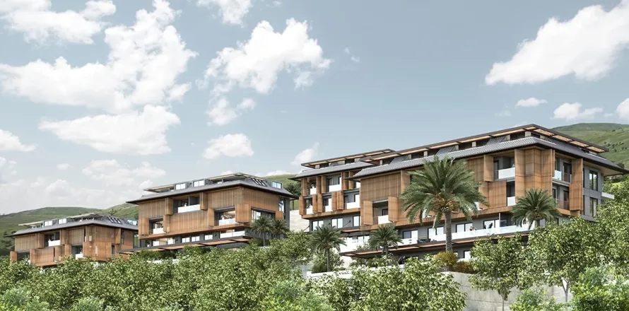 آپارتمان در  Alanya ، ترکیه 2 خوابه ، 96.5 متر مربع.  شماره 223641