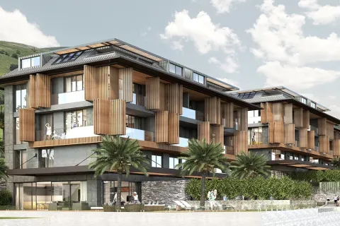 آپارتمان در  Alanya ، ترکیه 2 خوابه ، 96.5 متر مربع.  شماره 223641 - 2