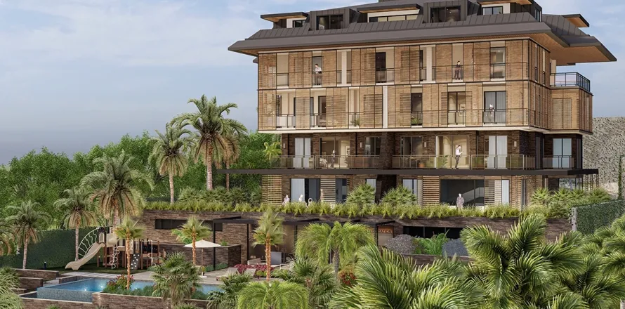 آپارتمان در  Alanya ، ترکیه 2 خوابه ، 95 متر مربع.  شماره 223642