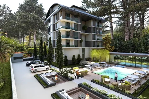 آپارتمان در  Alanya ، ترکیه 1 خوابه ، 61 متر مربع.  شماره 223638 - 14