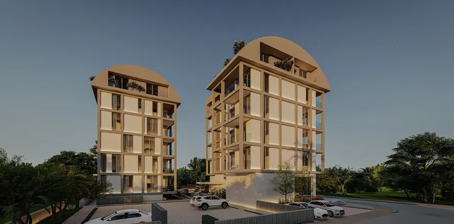 آپارتمان در  Alanya ، ترکیه 1 خوابه ، 54 متر مربع.  شماره 223637