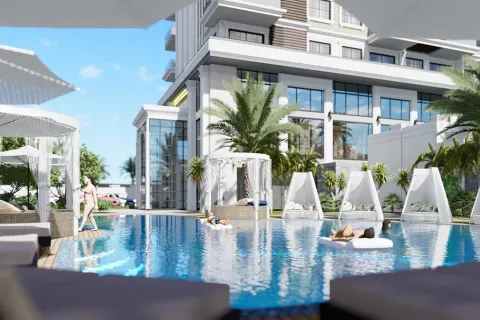 آپارتمان در  Alanya ، ترکیه 1 خوابه ، 65 متر مربع.  شماره 223636 - 14