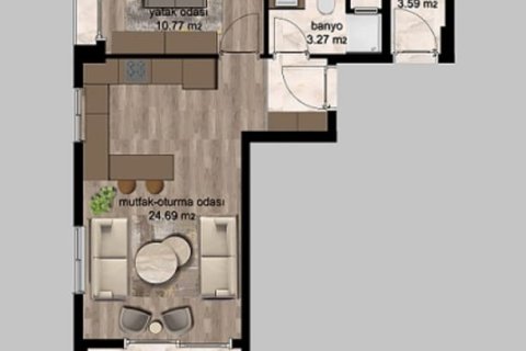Apartment for sale in Mersin, Turkey, 1 bedroom, 70m2, No. 232359 – photo 17