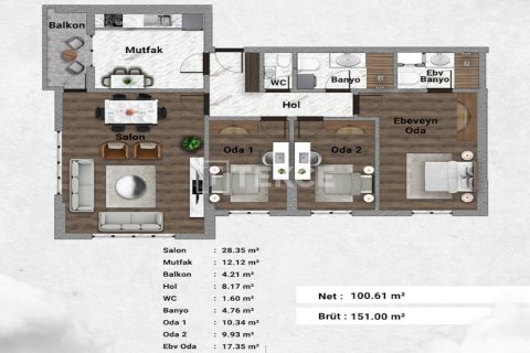 Daire  2+1  İstanbul, Türkiye №222126 - 27