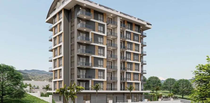 آپارتمان در  Alanya ، ترکیه 1 خوابه ، 56 متر مربع.  شماره 223668