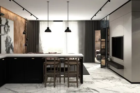 آپارتمان در  Alanya ، ترکیه 1 خوابه ، 60 متر مربع.  شماره 223665 - 25