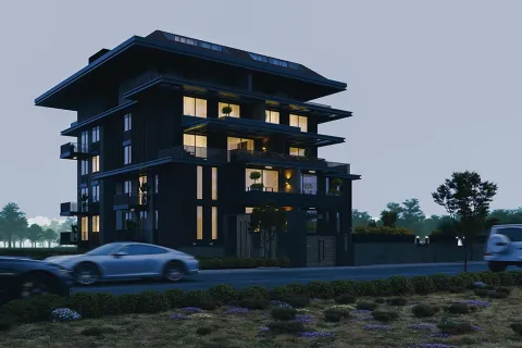 آپارتمان در  Alanya ، ترکیه 1 خوابه ، 60 متر مربع.  شماره 223665 - 7