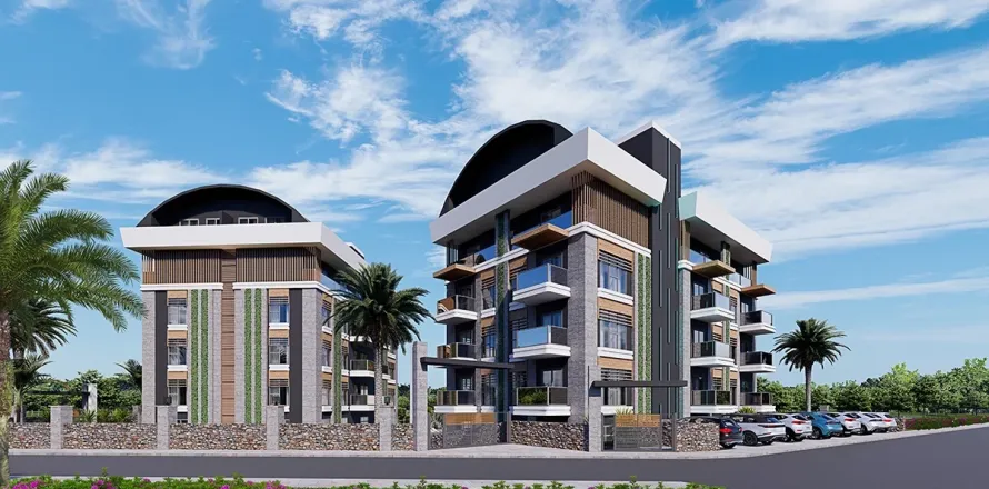 1+1 Lejlighed  i Alanya, Antalya, Tyrkiet Nr. 223666