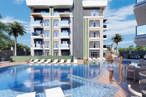 1+1 Lejlighed  i Alanya, Antalya, Tyrkiet Nr. 223666 - 3