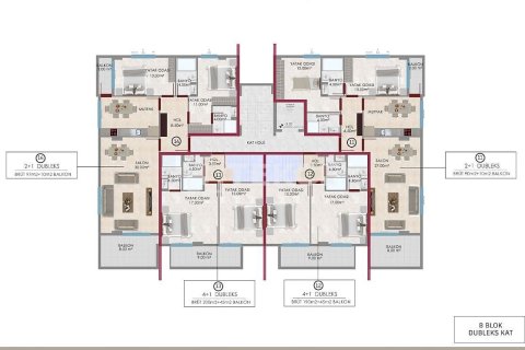 4+1 Takvåning i Alanya, Antalya, Turkiet Nr. 215143 - 18