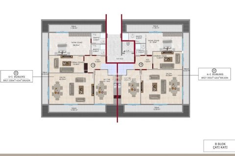آپارتمان در Alanya ، ترکیه 2 خوابه ، 100 متر مربع. شماره 215140 - 21