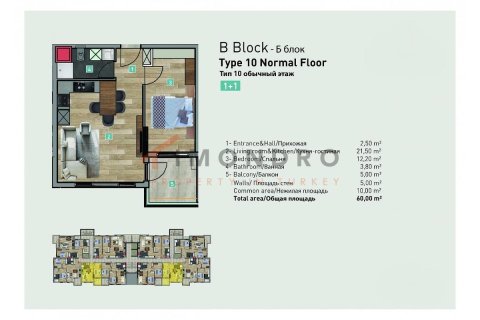 3+1 Lejlighed  i Konyaalti, Antalya, Tyrkiet Nr. 215536 - 12