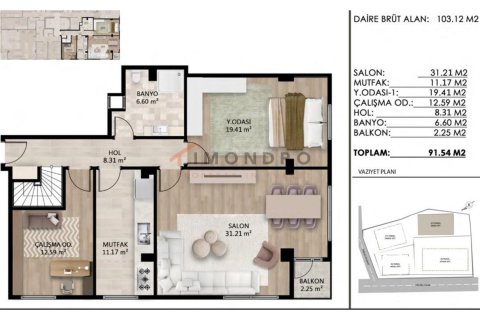 3+1 Lejlighed  i Besiktas, Istanbul, Tyrkiet Nr. 215532 - 23