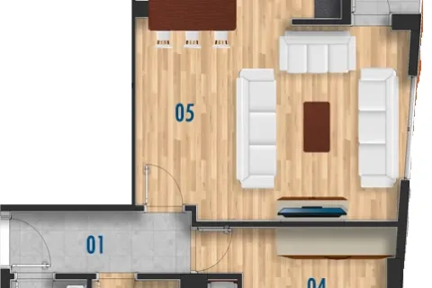 2+1 Lejlighed i Mugla, Tyrkiet Nr. 220076 - 18